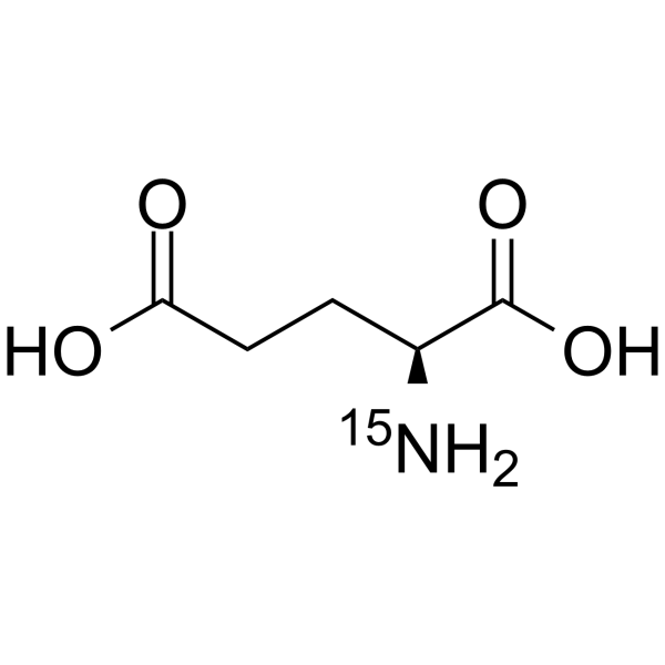 L-Glutamic acid (15N) Structure