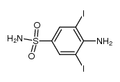 4-amino-3,5-diiodo-benzenesulfonic acid amide结构式