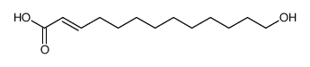 (E)-13-hydroxy-tridec-2-enoic acid Structure