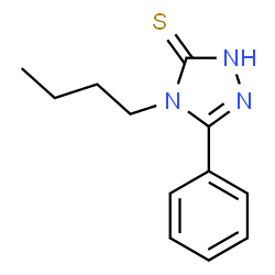 4-BUTYL-5-PHENYL-4H-1,2,4-TRIAZOLE-3-THIOL结构式