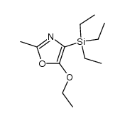 5-ethoxy-2-methyl-4-(triethylsilyl)oxazole Structure