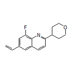 8-Fluoro-2-(tetrahydro-2H-pyran-4-yl)-6-vinylquinoline Structure