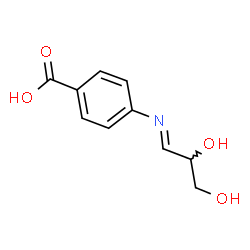 Benzoic acid, 4-[(2,3-dihydroxypropylidene)amino]- (9CI)结构式