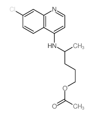 1-Pentanol,4-[(7-chloro-4-quinolinyl)amino]-, 1-acetate结构式