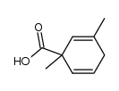 1-methyl-3-methylcyclohexa-2,5-dienecarboxylic acid Structure