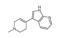 3-(1-METHYL-1,2,3,6-TETRAHYDROPYRIDIN-4-YL)-1H-PYRROLO[2,3-B]PYRIDINE structure