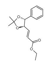 ethyl (E)-3-[(4R,5R)-2,2-dimethyl-5-phenyl-1,3-dioxolan-4-yl]prop-2-enoate Structure