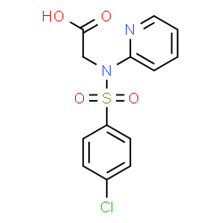 2-[[(4-CHLOROPHENYL)SULFONYL](2-PYRIDINYL)AMINO]ACETIC ACID Structure