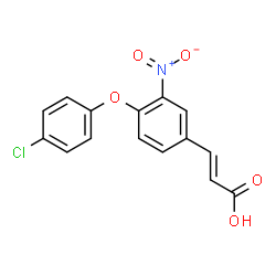 3-[4-(4-CHLOROPHENOXY)-3-NITROPHENYL]ACRYLIC ACID Structure