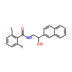 2,6-DIFLUORO-N-[2-HYDROXY-2-(2-NAPHTHYL)ETHYL]BENZENECARBOXAMIDE Structure