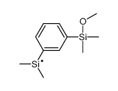 [3-[methoxy(dimethyl)silyl]phenyl]-dimethylsilicon Structure