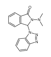 3-(1H-1,2,3-benzotriazol-1-yl)-2-(dimethylamino)-2,3-dihydro-1H-isoindol-1-one结构式