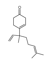 4-(1-ethyl-1,5-dimethyl-4-hexenyl)-3-cyclohexen-1-one Structure