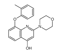 8-(2-methylphenoxy)-2-morpholin-4-yl-1H-quinolin-4-one structure