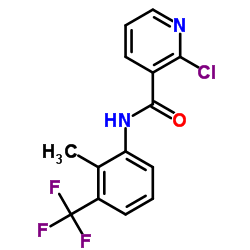 2-Chloro-N-[2-methyl-3-(trifluoromethyl)phenyl]nicotinamide Structure