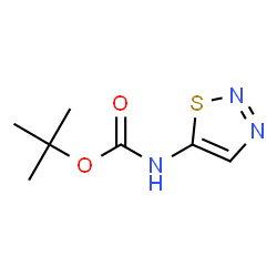 Carbamic acid, 1,2,3-thiadiazol-5-yl-, 1,1-dimethylethyl ester (9CI) structure