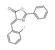 5(4H)-Oxazolone,4-[(2-fluorophenyl)methylene]-2-phenyl-结构式