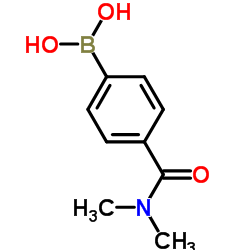 4-(二甲基氨甲酰基)苯硼酸结构式