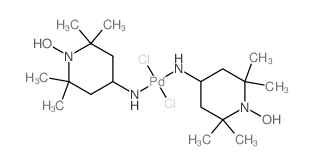 dichloropalladium; (1-hydroxy-2,2,6,6-tetramethyl-4-piperidyl)azanide Structure