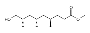 methyl (4R,6S,8S)-9-hydroxy-4,6,8-trimethylnonanoate结构式