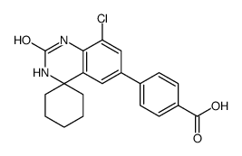 4-(8'-Chloro-2'-oxo-2',3'-dihydro-1'H-spiro[cyclohexane-1,4'-quin azolin]-6'-yl)benzoic acid Structure