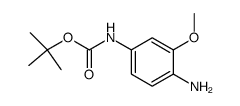 N-(tert-butoxycarbonyl)-3-methoxy-1,4-phenylenediamine结构式