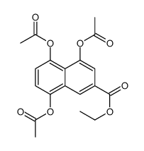 Ethyl 4,5,8-triacetoxy-2-naphthoate Structure