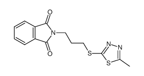 2-(3-(5-methyl-1,3,4-thiadiazol-2-ylthio)propyl)-1H-isoindole-1,3(2H)-dione结构式