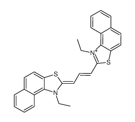 1,3-bis-(1-ethyl-naphtho[1,2-d]thiazol-2-yl)-trimethinium结构式