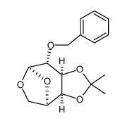 O2-benzyl-O3,O4-isopropyliden-1,6-anhydro-β-D-galactopyranose Structure