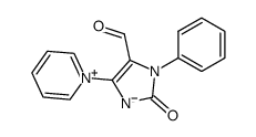 1-phenyl-5-formyl-4-(1-pyridinia)imidazole 2-oxide结构式