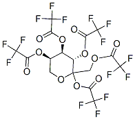 1,2,3,4,5-Pentakis-O-(trifluoroacetyl)hex-2-ulopyranose结构式