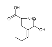 (2S)-2-amino-4-propylidenepentanedioic acid Structure