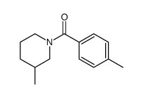 3-Methyl-1-(4-Methylbenzoyl)piperidine结构式