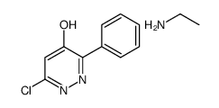 6-chloro-3-phenylpyridazin-4-ol, compound with ethylamine (1:1)结构式