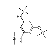 2-N,4-N-bis(trimethylsilyl)-6-trimethylsilyloxy-1,3,5-triazine-2,4-diamine Structure