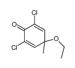 2,6-dichloro-4-ethoxy-4-methylcyclohexa-2,5-dien-1-one Structure