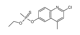 Methyl-phosphonothioic acid O-(2-chloro-4-methyl-quinolin-6-yl) ester O-ethyl ester结构式