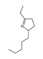 5-ethyl-2-pentyl-3,4-dihydro-2H-pyrrole结构式