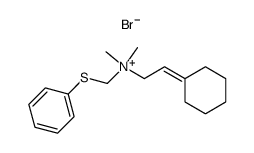 (2-Cyclohexylidene-ethyl)-dimethyl-phenylsulfanylmethyl-ammonium; bromide Structure