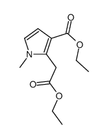 1H-Pyrrole-2-acetic acid, 3-(ethoxycarbonyl)-1-Methyl-, ethyl ester Structure