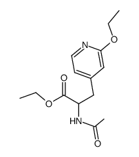 2-Acetylamino-3-(2-ethoxy-pyridin-4-yl)-propionic acid ethyl ester Structure