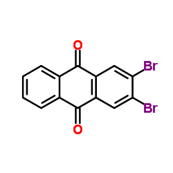 2,3-Dibromo-9,10-anthraquinone Structure