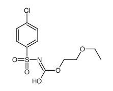 2-ethoxyethyl N-(4-chlorophenyl)sulfonylcarbamate Structure