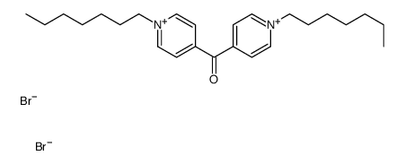 bis(1-heptylpyridin-1-ium-4-yl)methanone,dibromide结构式