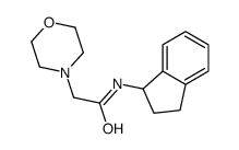 N-(Indan-1-yl)-2-morpholinoacetamide Structure