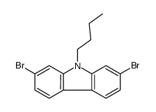 2,7-dibromo-9-butylcarbazole Structure