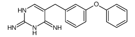 5-[(3-phenoxyphenyl)methyl]pyrimidine-2,4-diamine结构式