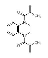 Quinoxaline,1,2,3,4-tetrahydro-1,4-bis(2-methyl-1-oxo-2-propenyl)- (9CI) Structure