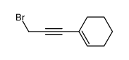 1-bromo-3-(cyclohex-1-enyl)-2-propyne Structure